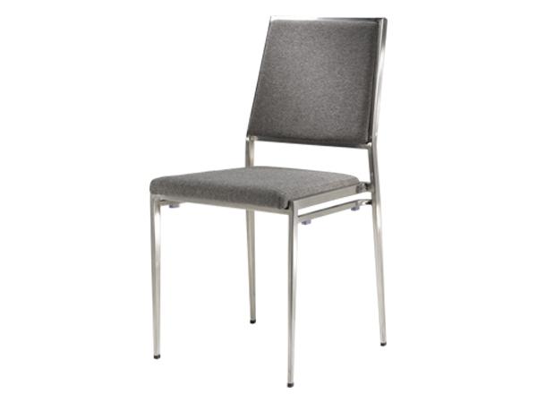 CEGS-043 | Marina Chair Gray Fabric -- Trade Show Furniture Rental