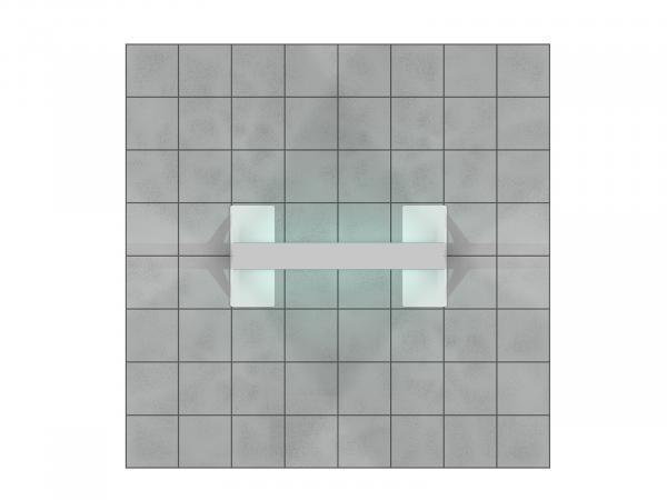 RE-1610 Trade Show Graphic Kiosk -- Plan View