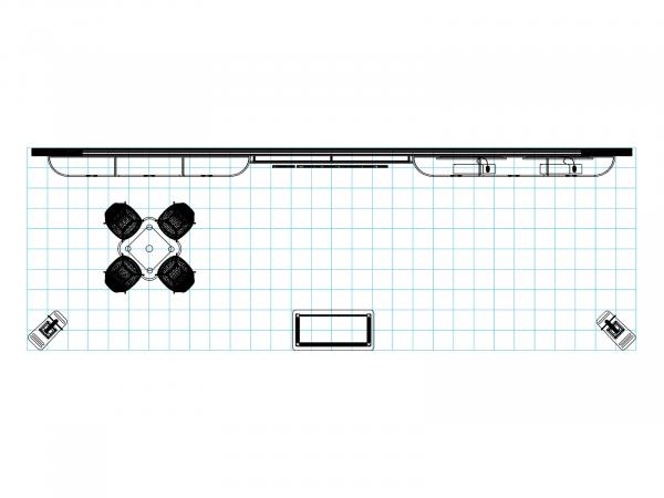 VK-4056 Custom Modular Inline Exhibit -- Plan View